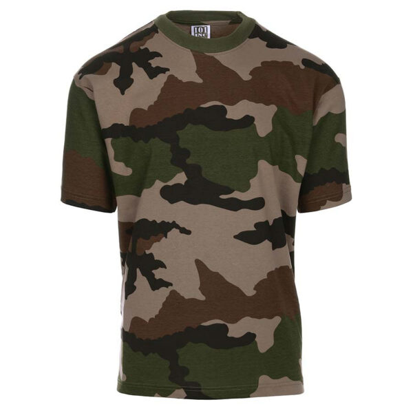 133517 92 01 Ons Recon French Camo T-shirt, vervaardigd uit 100% katoen, combineert comfort en stijl op een unieke manier. Of je nu de wildernis verkent of gewoon door de stad slentert, dit T-shirt past bij elke omgeving. Met aandacht voor detail en gemaakt van duurzame materialen, biedt dit shirt niet alleen een geweldige pasvorm, maar ook de vrijheid om te bewegen tijdens al je avonturen. Kies voor kwaliteit, kies voor ons Recon French Camo T-shirt. Gemaak van 100% katoen. <div class="colordesc">Frans Camo</div>
