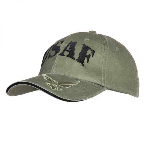 215162 270 Baseball cap USAF Baseball cap van 100% katoen. <div class="colordesc">Groen</div>