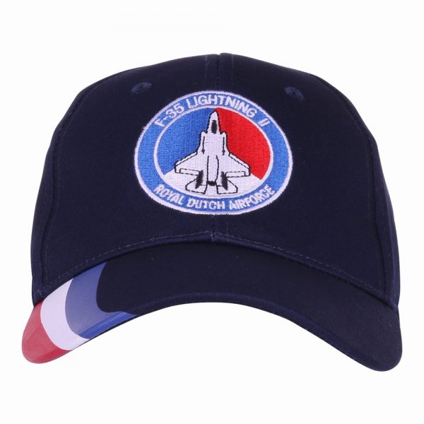 BASEBALL CAP F 35 LIGHTNING II NL BLAUW1 Baseball cap van 100% katoen. <div class="colordesc">Blauw</div>