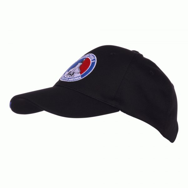 BASEBALL CAP F 35 LIGHTNING II NL ZWART Baseball cap van 100% polyester. <div class="colordesc">Zwart</div>