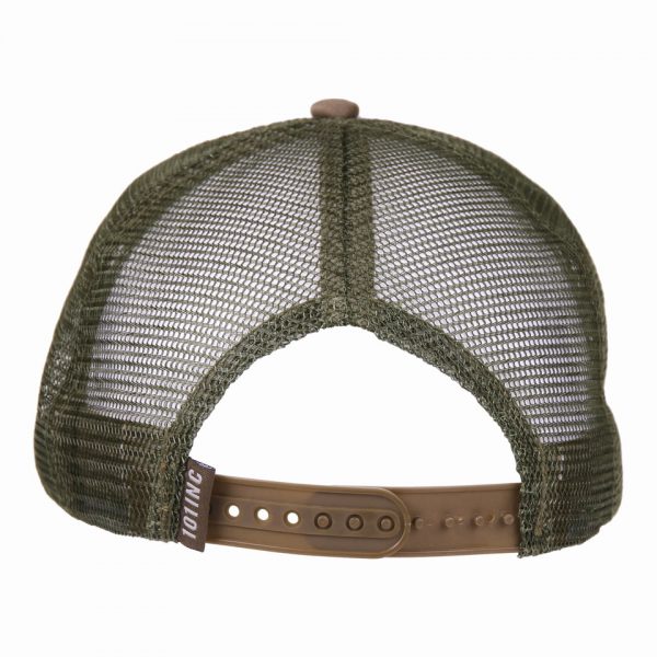 BASEBALL CAP MESH 101 INC 32 Baseball cap van katoen/polyester met aan de achterzijde mesh De cap is verstelbaar en heeft een print op de voorzijde van de cap.