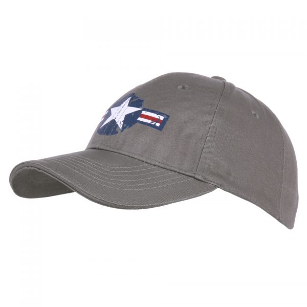 BASEBALL CAP USAF WWII Baseball cap van 100% katoen. De cap is verstelbaar en heeft een print op de voorzijde van de cap. <div class="colordesc">Grijs</div>