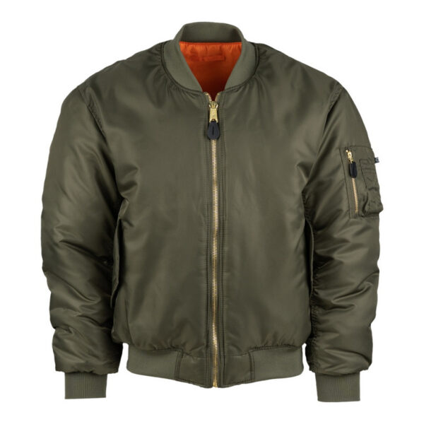 MA 1 bomber jack dark olive <strong>Materiaal:</strong> 100% hoogwaardig nylon ✔ <strong>Warme gewatteerde jas</strong> met binnenvoering ✔ <strong>Metalen ritssluiting</strong> voor extra duurzaamheid ✔ <strong>Twee steekzakken met drukknoop</strong> op de voorzijde ✔ <strong>Armzakje met metalen rits</strong> voor kleine accessoires ✔ <strong>Omkeerbare oranje binnenvoering</strong> voor extra zichtbaarheid ✔ <strong>Lage kraag</strong> voor een tijdloze look ✔ <strong>Verkrijgbaar in XXS t/m XXL</strong>, inclusief <strong>XS voor tieners vanaf 15 jaar</strong> <strong>Gewicht:</strong> 900 g <strong>Merk:</strong> Fostex Garments <strong>Perfect voor:</strong> <ul> <li>Beveiligingspersoneel & outdoor activiteiten</li> <li>Fans van militaire stijl & urban fashion</li> <li>Bescherming tegen kou en wind in alle seizoenen</li> <li>Streetwear en casual looks</li> </ul> Met zijn <strong>authentieke ontwerp</strong>, <strong>functionaliteit</strong> en <strong>tijdloze stijl</strong> is de <strong>MA-1 bomber jacket</strong> een must-have voor zowel militaire liefhebbers als modebewuste dragers! Voor de dames is het belangrijk om waarschijnlijk 1 maat kleiner te bestellen. <div><strong>Twijfel je over de maat, bestel dan één maatje groter. De jas valt wat kleiner uit.</strong></div> <div><a title="Maattabel" href="https://dedump.nl/wp-content/uploads/2025/01/Bomber-jas-dedump.nl_.pdf" target="_blank" rel="noopener noreferrer"><button><span style="color: #ef471f; font-size: medium;"><strong>Maattabel</strong></span></button></a></div>