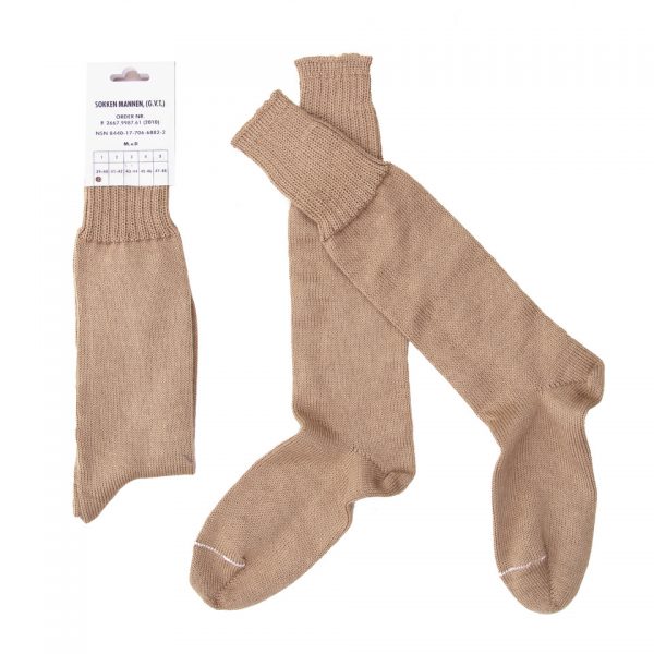 sok1 <big>Comfortabele Khaki leger sok van 70% wol en 30% polyamide.</big> <strong>Kenmerken:</strong> <ul> <li><big>Lang model</big></li> <li><big>Verkrijgbaar in 2 kleuren</big></li> <li><big>Verkrijgbaar in maat 39 t/m 48</big></li> <li><big>Machine wasbaar</big></li> </ul> <div>Khaki</div>