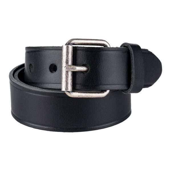 243602 13 01 100% leren riem met gesp. Zwart <div class="colordesc"></div>