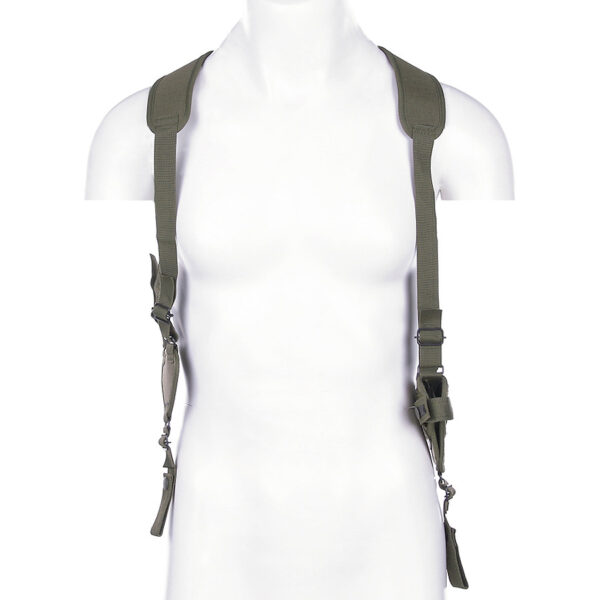355434 11 01 Het Schouder Holster Predator, vervaardigd uit robuust 100% nylon, is de ideale keuze voor wie stijlvol en functioneel zijn benodigdheden wil dragen. Een must-have accessoire voor een stoere uitstraling. <div class="colordesc"></div>