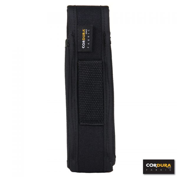 2AA MINI LIGHT POUCH CORDURA DP2172 Smalle mini zaklamp pouch van 100% Cordura. Tevens geschikt voor zakmessen en of tools. Voorzien van een riemlus. Afmeting: 18 x 5 x 3 cm. <div class="colordesc">zwart</div>