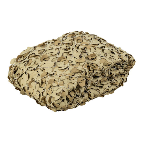 469267 47 02 Onze camonet van 6 x 3 meter is een camouflagenet van hoge kwaliteit, ontworpen voor maximale prestaties en duurzaamheid. Met een achterkant voorzien van touw en knopen voor eenvoudige bevestiging, is deze camonet perfect geschikt voor buitenactiviteiten. Het waterdichte materiaal is rot- en schimmelwerend, terwijl de verhoogde UV-behandeling zorgt voor een langere levensduur, zelfs in vochtige omstandigheden.