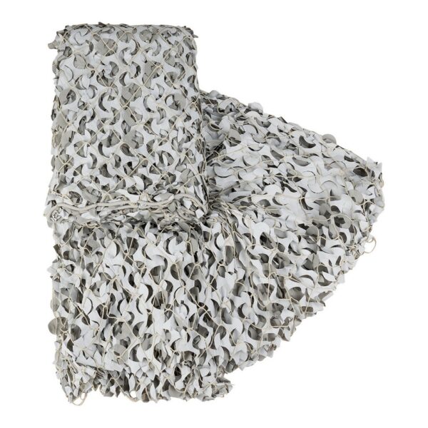 Camonet 6 X 3 M6 Onze camonet van 6 x 3 meter is een camouflagenet van hoge kwaliteit, ontworpen voor maximale prestaties en duurzaamheid. Met een achterkant voorzien van touw en knopen voor eenvoudige bevestiging, is deze camonet perfect geschikt voor buitenactiviteiten. Het waterdichte materiaal is rot- en schimmelwerend, terwijl de verhoogde UV-behandeling zorgt voor een langere levensduur, zelfs in vochtige omstandigheden.