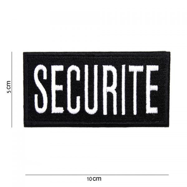 EMBLEEM STOF SECURITE MET KLITTEBAND 11401 5018 Embleem met tekst/afbeelding van stof.  