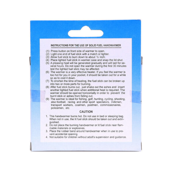 Handwarmer sticks3 Blijf warm in koude omstandigheden met onze handwarmer koolstaaf sticks. Elke verpakking bevat 12 stuks die perfect zijn voor outdoor avonturen zoals kamperen, wandelen of vissen. Deze handwarmers bieden langdurige warmte, waardoor je handen comfortabel blijven, zelfs in de koudste weersomstandigheden. Compact en makkelijk mee te nemen voor onderweg.  