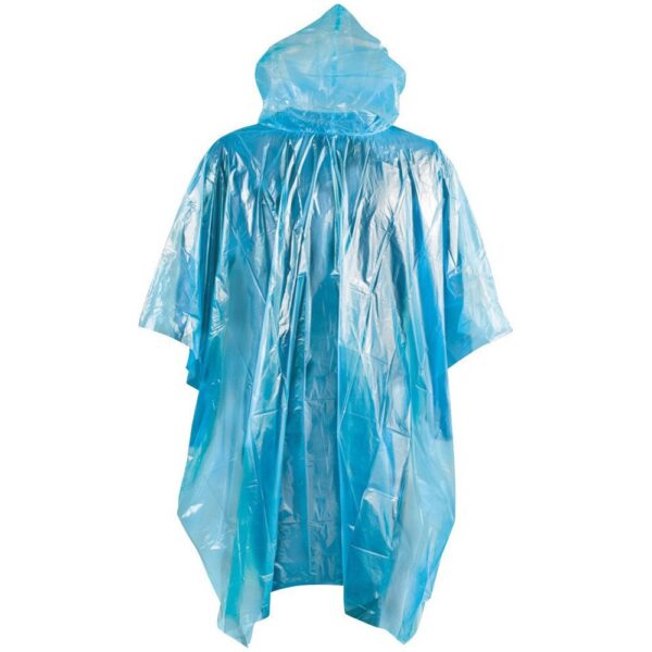 fosco emergency poncho met capuchon Emergency poncho van 100% plastic. <div class="colordesc">blauw</div>