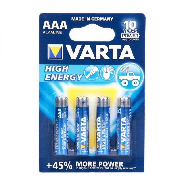 365111 Varta batterij AAA cell Varta batterij AAA-cell 4 stuks op een blister.  
