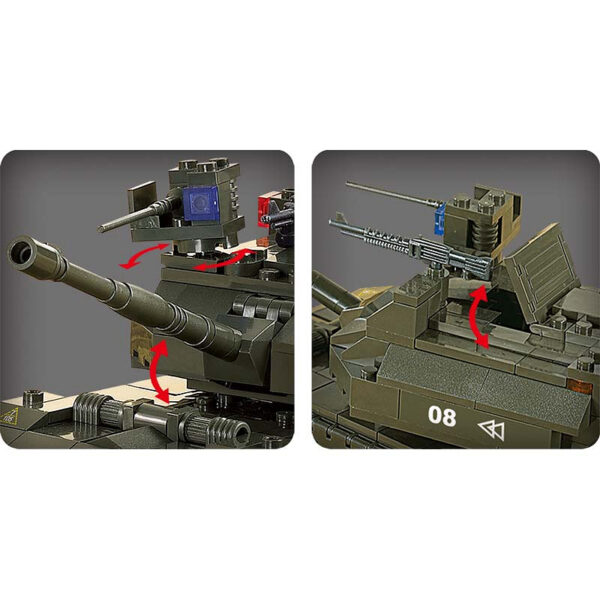 Sluban Tank M38 B6500 161786 <strong>Sluban Tank M38-B6500 - Bouw je eigen gevechtstank!</strong> Dompel jezelf onder in de wereld van militaire strategie en bouw je eigen <strong>tank</strong> met de indrukwekkende <strong>Sluban M38-B6500</strong> bouwset. Deze realistische gevechtstank biedt urenlang bouwplezier en voegt een stoer en uniek element toe aan je verzameling. Ontworpen voor echte liefhebbers van legerbouwsets, is dit een must-have voor kinderen en volwassenen die van uitdagende bouwprojecten houden. Wat Sluban onderscheidt, is de compatibiliteit met andere grote bouwsteenmerken zoals LEGO®. Hierdoor kun je jouw bestaande sets moeiteloos uitbreiden met de unieke militaire ontwerpen van Sluban. Met een gewicht van 611 gram is deze bouwset stevig en duurzaam, geschikt voor talloze avonturen op het slagveld.