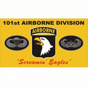 Vlag Airborne 101e div. geel