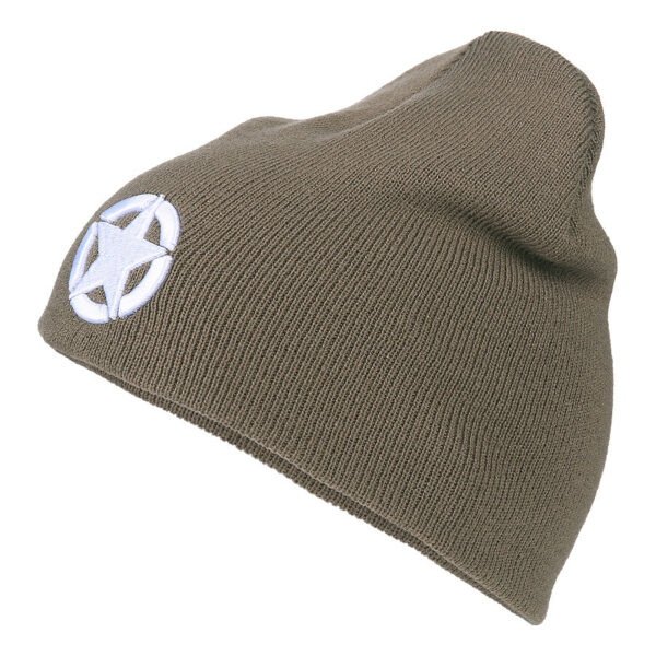 214300 2309 04 01 De Beanie Allied Star is een stijlvolle en comfortabele beanie gemaakt van 100% acryl. Het opvallende ontwerp met WWII Military Allied Vehicle Stars maakt het een uniek eerbetoon aan de geschiedenis van het geallieerde leger tijdens de Tweede Wereldoorlog.