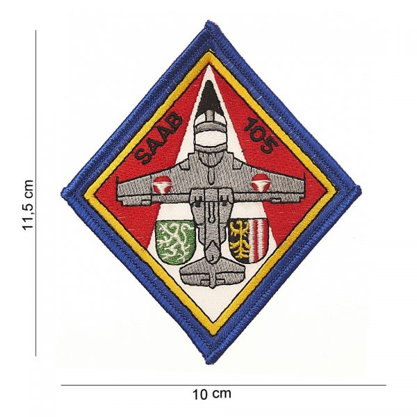EMBLEEM STOF SAAB 105 11701 4036 Embleem met tekst/afbeelding van stof.
