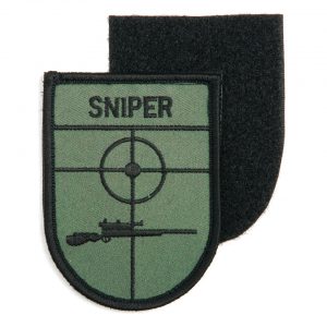 Embleem stof sniper (schild) met klittenband  #1053
