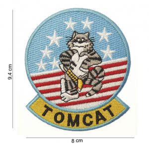 Embleem stof Tomcat 8 stars #4049