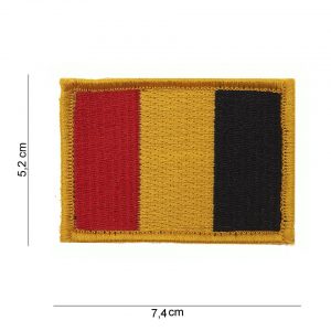Embleem stof vlag Belgie met klittenband #1069