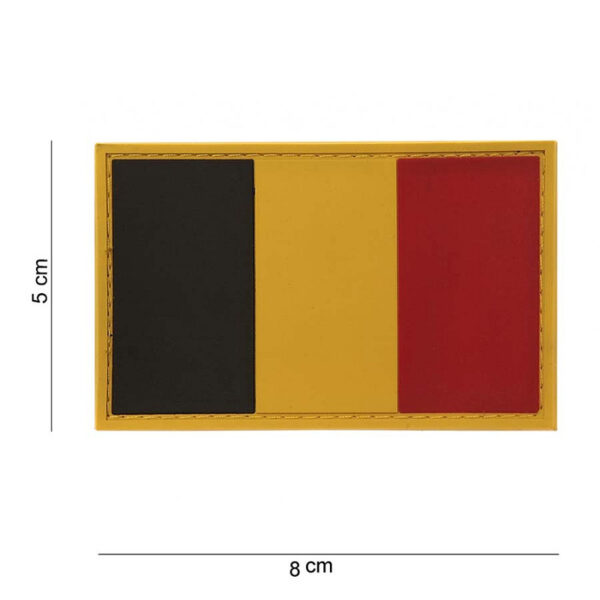 Embleem 3D PVC Belgie 11187 Embleem PVC met klitteband aan de achterzijde.  