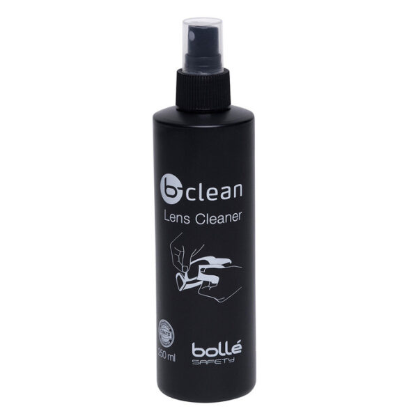 Bolle B411 reinigingsspray Antistatisch antireflec 250ml24 B-Clean werd gecertificeerd door het laboratorium COLTS en is het nieuwe assortiment schoonmaakproducten van Bollé Safety dat een optimale schoonmaak garandeert. Het is een formule op basis van water, zonder alcohol en zonder silicone en is aangepast aan alle lenzen. Eigenschappen: * 250ml Reinigingsspray Antistatisch, antireflectie <div class="colordesc">blank/neutraal</div>