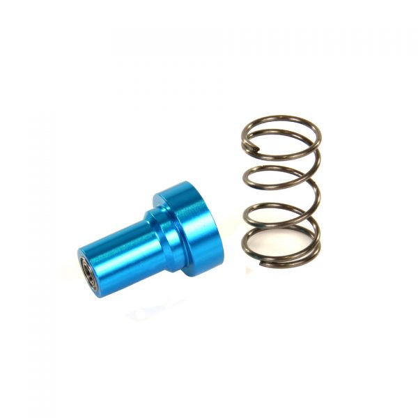 LONG AXIS D HOLE MOTOR SHAFT GUIDE DJ1014 25013 Gemaakt van 7075 aluminium, CNC bewerkt Werkt probleemloos met ball bushing Inclusief 2 ball bushings en veer.