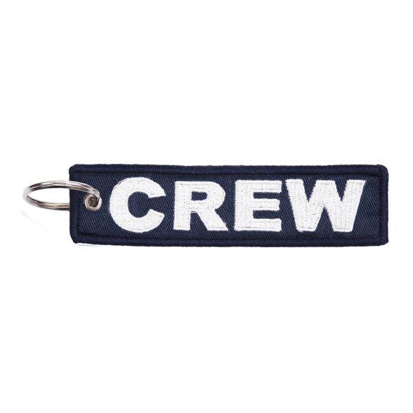 Sleutelhanger Crew blauw 3 Sleutelhanger van 100% nylon Afmeting: 12,5 x 3 cm <div> <div class="colorimg"></div> </div>