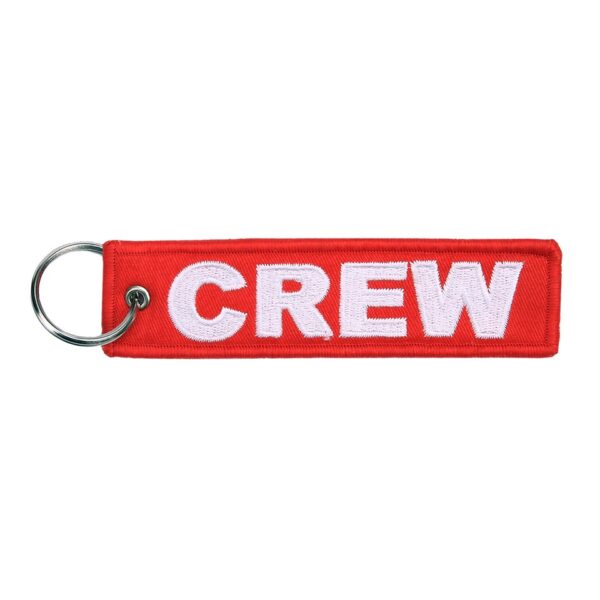 Sleutelhanger Crew rood 4 Sleutelhanger van 100% nylon Afmeting: 12,5 x 3 cm <div> <div class="colorimg"></div> </div>