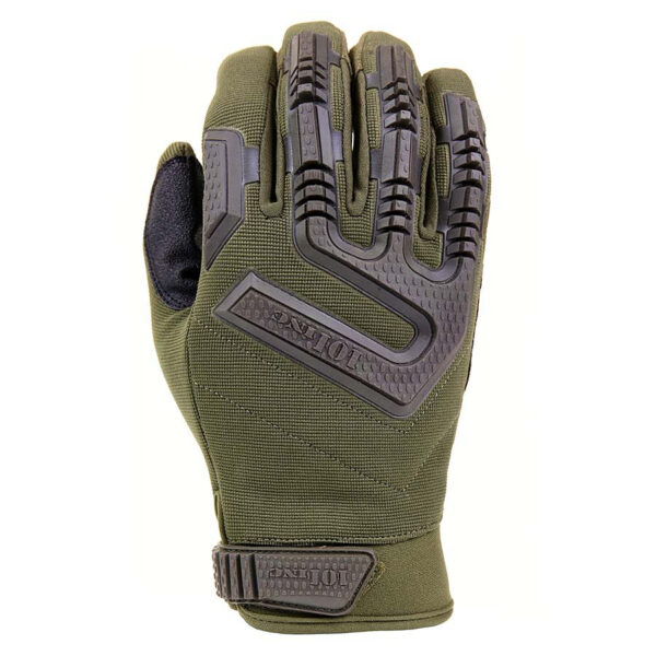 221235 11 02 <p>De Tactical handschoen Operator is ideaal voor Airsoft en tactisch gebruik, ontworpen voor maximale controle en comfort. Deze handschoenen zijn uitgerust met een klittenbandsluiting en beschikken over versterkte wijsvinger, handpalmen en buitenste vingers voor extra bescherming. Gemaakt van 40% synthetisch leder en 40% 4-way stretch stof, bieden ze een perfecte balans tussen flexibiliteit en duurzaamheid, waardoor ze onmisbaar zijn voor elke outdoor- of tactische activiteit.</p>