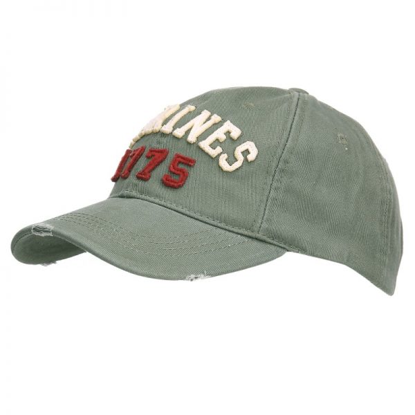 215156 261 Baseball cap stone washed marines 1775 Baseball cap stone washed van 100% katoen.