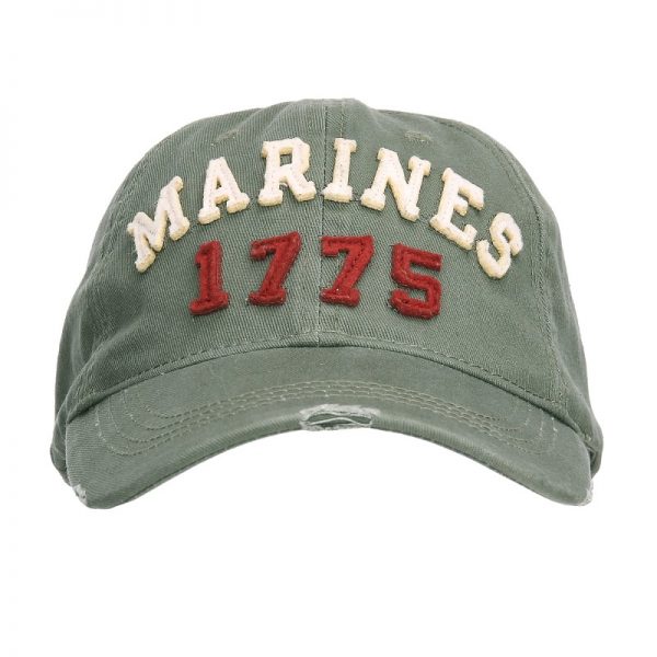 215156 261 Baseball cap stone washed marines 17751 Baseball cap stone washed van 100% katoen.