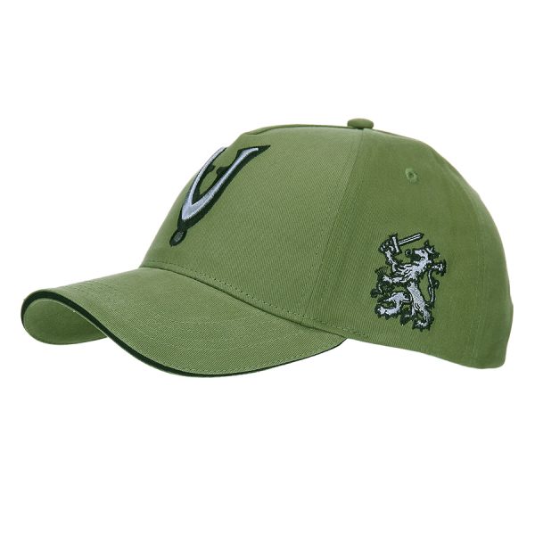 1111215102 Baseball veterans cap KL <big><strong>Fostex Garments® Veteranen Cap Koninklijke Landmacht</strong></big> <hr /> <big>Een mooie cap voor de Nederlandse veteraan of gewoon als verzamelaar. Verzamel deze unieke serie veteranen caps van onze vier onderdelen binnen de Nederlandse strijdkrachten.</big> Cap is volledig verstelbaar via een clip-sluiting aan de achterzijde. <strong>Kleur: </strong>Groen <strong>Materiaal: </strong>100% katoen groen