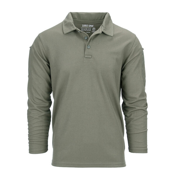 133406 11 01 Tactical polo Quick Dry van 100% polyester Groen. Optimale bewegingsvrijheid door de zachte stretch stof. Quick Dry materiaal is sneldrogend en vochtregulerend. Beide mouwen zijn voorzien van een pennen vakje. Tevens zit er op de linker mouw klittenband. <a title="Maattabel" href="https://dedump.nl/wp-content/uploads/2022/06/133406-Tactical-polo-Quick-Dry-lange-mouw-maattabel.pdf" target="_blank" rel="noopener noreferrer"><button><span style="color: #ef471f; font-size: medium;"><strong>Maattabel</strong></span></button></a>