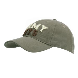 Baseball cap stonewashed army 1775