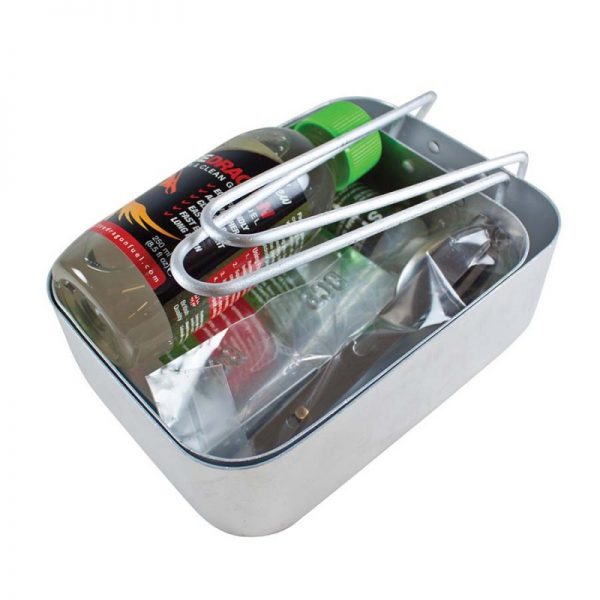 311084 BCB outdoor cooking set 9-delige outdoor kookset van BCB Adventure. Een complete set welke is voorzien van diverse essentiële tools om een heerlijke maaltijd te kunnen bereiden in de buitenlucht. De BCB outdoor kookset is handig tijdens het bushcraften, vissen, kamperen en tal van andere outdooractiviteiten. <strong>De set bevat de volgende BCB items:</strong> - 2x Aluminum Mestin (CN246) - FireDragon Gel Brandstof 250ml (CN336C) - 25x Nat afneemdoekjel (CL450A) - Foldable cooker - Brandstof opvangbakje - Lichtgewicht KFS-set - mes, vork en lepel (CN1446) - Blikopener (CN225) - Midi Fireball Flint & Striker Vuurstarter (CN340M)