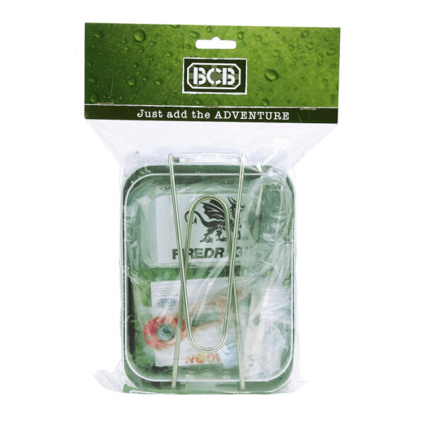 BCB outdoor cooking set CN0204 9-delige outdoor kookset van BCB Adventure. Een complete set welke is voorzien van diverse essentiële tools om een heerlijke maaltijd te kunnen bereiden in de buitenlucht. De BCB outdoor kookset is handig tijdens het bushcraften, vissen, kamperen en tal van andere outdooractiviteiten. <strong>De set bevat de volgende BCB items:</strong> - 2x Aluminum Mestin (CN246) - FireDragon Gel Brandstof 250ml (CN336C) - 25x Nat afneemdoekjel (CL450A) - Foldable cooker - Brandstof opvangbakje - Lichtgewicht KFS-set - mes, vork en lepel (CN1446) - Blikopener (CN225) - Midi Fireball Flint & Striker Vuurstarter (CN340M)