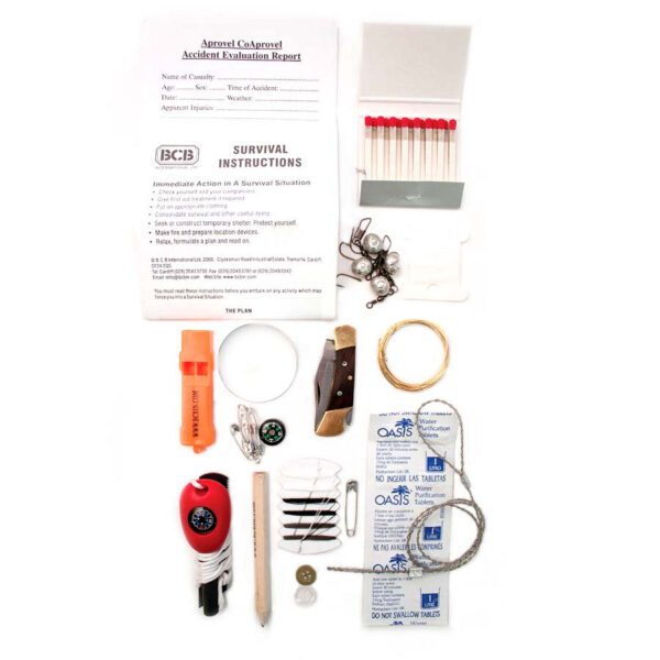 BCB trekkers survival tin CK015L1 <ul> <li><strong>Afmetingen box:</strong> 11 x 8 x 2.8 cm</li> <li><strong>Gewicht:</strong> 210 g</li> <li><strong>Materiaal:</strong> Regenbestendig blik</li> <li><strong>Kleur:</strong> Zilver</li> </ul> <hr /> <h3><strong>Waarom kiezen voor de BCB Outdoor Survival Kit CK015L?</strong></h3> ✔ <strong>Compact en draagbaar:</strong> Past gemakkelijk in je rugzak of jaszak. ✔ <strong>Regenbestendig ontwerp:</strong> Houdt de tools veilig en droog, zelfs bij slecht weer. ✔ <strong>Essentiële tools:</strong> Alles wat je nodig hebt om te overleven in de wildernis. ✔ <strong>Geschikt voor meerdere activiteiten:</strong> Ideaal voor hiken, trektochten, bushcraft en noodsituaties. ✔ <strong>Bewezen kwaliteit:</strong> Samengesteld door BCB Adventure, een vertrouwde naam in de outdoorbranche. Met de <strong>BCB Outdoor Survival Kit CK015L</strong> ben je altijd voorbereid en heb je de juiste tools binnen handbereik om je kansen op overleving en succes tijdens je outdooravonturen aanzienlijk te vergroten!