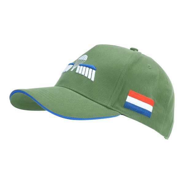 215092 Baseball cap Dutch Para Wing 3D <big><strong>Fostex Garments</strong><strong>® Dutch Para Wing      </strong></big> <hr /> <big>Baseball cap met Dutch Para Wing logo geborduurd. De baseball cap heeft 3D geborduurde logo’s en is verstelbaar aan de achterzijde. De pasvorm van de baseball cap is perfect welke zorgt voor optimaal comfort. <strong>Materiaal:</strong> 100% katoen <strong>Maat:</strong> One size fits all</big> Groen