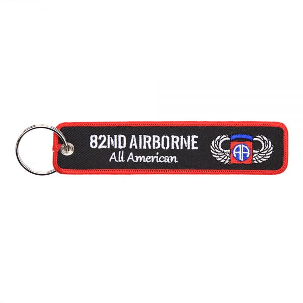251305 1597 Sleutelhanger 82nd Airborne Division 95 Sleutelhanger van 100% nylon <strong>Afmeting:</strong> 13 x 3 cm