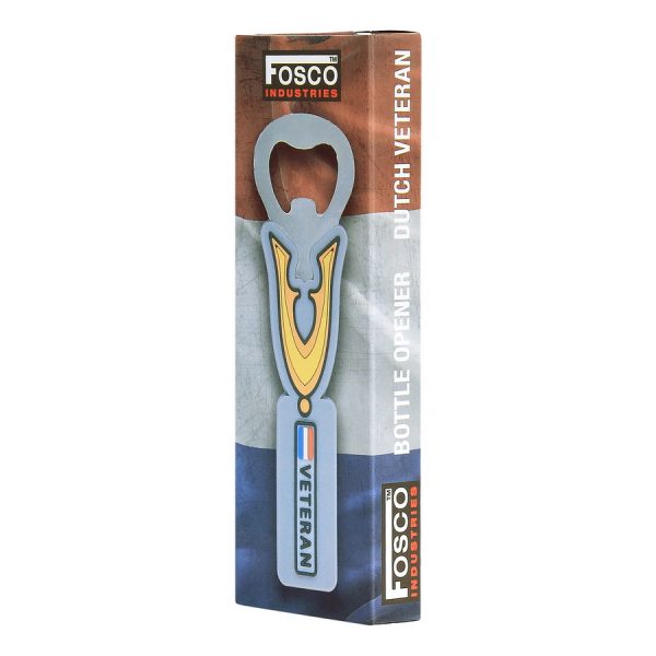 416120 Flesopener 3D PVC Dutch Veteran2 <big>Traditionele RVS flesopener met een mooi design PVC grip.</big> <big><strong>Afmeting:</strong> 12 cm</big>