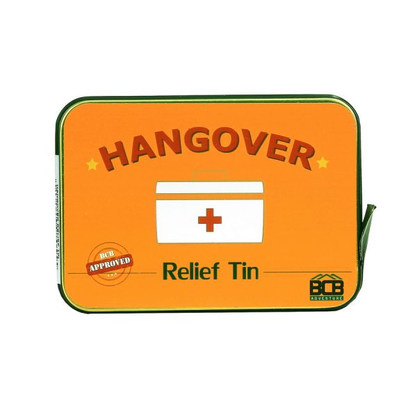 469473 BCB Hangover relief tin ADV055 <big>De Hangover Relief Tin is gemaakt om de dag na de nacht ervoor te overleven.</big> <strong>Inhoud:</strong> <ul> <li><big>Ziektas</big></li> <li><big>Waterdichte pleisters</big></li> <li><big>Pincet</big></li> <li><big>Paar oordopjes</big></li> <li><big>Opvouwbare tandenborstel</big></li> <li><big>Munttaart</big></li> <li><big>Koffiesuiker</big></li> <li><big>Gerstesuiker</big></li> </ul> <big><strong>Gewicht:</strong> 160 g <strong>Productafmetingen: </strong>12 x 8,5 x 3,5 cm</big> <a href="https://dedump.nl/wp-content/uploads/2021/01/BCB.png"><img class="alignnone size-full wp-image-35393" src="https://dedump.nl/wp-content/uploads/2021/01/BCB.png" alt="" width="94" height="50" /></a>