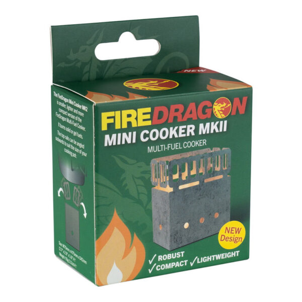 BCB Fire dragon mini cooker MK2 CN37512 <h3 data-start="0" data-end="63"><strong data-start="4" data-end="61">BCB Fire Dragon Mini Cooker MK2 – Compact & Efficiënt</strong></h3> <p data-start="65" data-end="426">De <strong data-start="68" data-end="103">BCB Fire Dragon Mini Cooker MK2</strong> is de perfecte keuze voor outdoorliefhebbers, survivalisten en kampeerders. Deze ultracompacte en lichtgewicht kachel is ontworpen voor <strong data-start="240" data-end="281">maximale efficiëntie en gebruiksgemak</strong>. Je kunt eenvoudig twee <strong data-start="306" data-end="338">Fire Dragon-brandstofblokken</strong> opslaan in de kachel, waardoor je altijd een betrouwbare warmtebron bij de hand hebt.</p> <p data-start="428" data-end="696">Dankzij de robuuste en <strong data-start="451" data-end="466">waterdichte</strong> constructie is de mini cooker bestand tegen de zwaarste omstandigheden. Bovendien is hij <strong data-start="556" data-end="572">herbruikbaar</strong> en compatibel met verschillende brandstoffen (behalve benzine), wat hem een veelzijdige keuze maakt voor al je avonturen.</p>