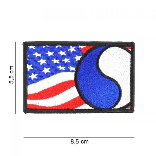 442307 8036 Embleem stof 29th Infantry vlag 19087 Embleem met tekst/afbeelding van stof.