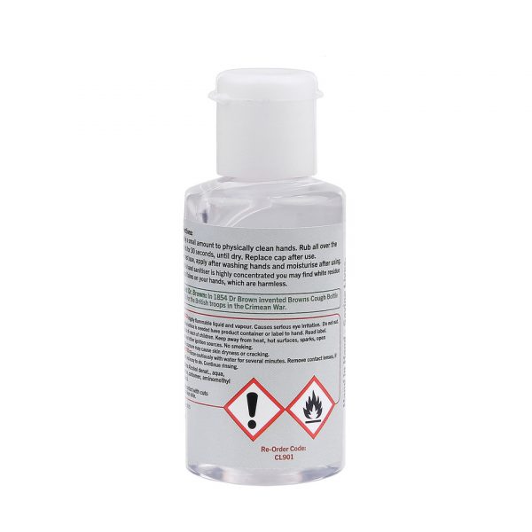 469440 BCB Dr. Brownes hand sanitiser 50ml CL9011 <big>In tegenstelling tot de meeste handdesinfecterende middelen is Dr. Browne's getest op virussen en op grote schaal gebruikt door de NHS om eersteklas bescherming te bieden. De fles van 50 ml heeft het perfecte zakformaat, wat betekent dat je snel en gemakkelijk toegang hebt tot handdesinfecterend middel. Blijvende bescherming voor u wanneer u deze het meest nodig heeft.</big> <big>Met zijn dikke formule kun je minder per keer gebruiken en heb je toch een blijvende bescherming.</big> <big><strong>Belangrijkste kenmerken:</strong></big> <ul> <li><big>80% alcoholconcentratie</big></li> <li><big>Doodt 99,99% van het virus</big></li> <li><big>Geparfumeerd met citroengras of lavendel</big></li> <li><big>Zoals gebruikt door de NHS</big></li> <li><big>Milieuvriendelijk</big></li> <li><big>Snel drogend</big></li> <li><big>Kan worden gebruikt als oppervlaktereiniger</big></li> </ul>