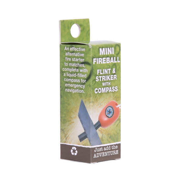 429752 BCB Vuurstarter fireball flint strike midi CN340M3 <big>Een effectief alternatief vuurstarter voor lucifers, compleet met een met vloeistof gevuld kompas voor noodnavigatie.</big> <big>Deze compacte vuurstenen en stevige metalen spits met gekartelde rand is een essentieel item voor elke wandelaar/hiker en behoord in elk nood- of overlevingsset.</big> <strong><big>Kenmerken:</big></strong> <ul> <li><big>Ontworpen voor continu gebruik</big></li> <li><big>De vonken van deze vuursteen branden heter en langer</big></li> <li><big>Afzonderlijk gehard ijzerzaagblad creëert een groot slagoppervlak met zijn tanden</big></li> </ul> <big><strong>Specificatie:</strong></big> <ul> <li><big>Lengte: 8 cm (3 ")</big></li> </ul>