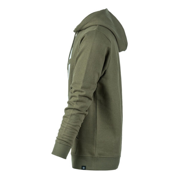 131388 11 02 <big>Comfortabele hoodie Groen gemaakt van 60% katoen en 40% polyester. Deze hoodie is een basic item wat zowel door mannen als vrouwen kan worden gedragen. De hoodie kan gedragen worden voor als werktrui maar ook casual op een spijkerbroek.</big> <big>De hoodie is voorzien van een geallieerde ster print. De geallieerde ster werd geschilderd op de bovenkanten van verschillende geallieerde voertuigen tijdens de Tweede Wereldoorlog. Het symbool staat voor vrijheid en de wil om te vechten voor waar je in gelooft.</big> <big><strong>Kenmerken:</strong></big> <ul> <li><big>Aangename stevige stof en met zachte opgeruwde binnenkant</big></li> <li><big>Capuchon met koord</big></li> <li><big>Opgenaaide kangoeroezak voorop</big></li> <li><big>Stofdikte 320g/m²</big></li> </ul>
