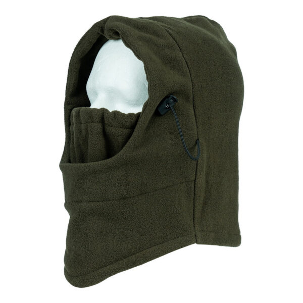 214276 11 01 De Fleece Polar Bivakmuts is jouw partner in de strijd tegen winterse kou en barre weersomstandigheden. Of je nu wandelt, skiët of gewoon geniet van de winterse buitenlucht, deze bivakmuts biedt ultieme warmte en bescherming. Het geheim achter deze bivakmuts is de fleece stof. Fleece staat bekend om zijn warmte, lichtheid en vochtafvoerende eigenschappen, waardoor je droog en comfortabel blijft, zelfs tijdens intensieve activiteiten. Deze bivakmuts is ontworpen om je hoofd, nek en gezicht te bedekken, waardoor je volledige bescherming hebt tegen de elementen. De verstelbare pasvorm zorgt voor comfort, zelfs tijdens de meest veeleisende avonturen. Dankzij het lichte ontwerp kun je deze bivakmuts gemakkelijk meenemen in je rugzak of tas, zodat je altijd bent voorbereid op veranderende weersomstandigheden. Kies voor warmte en comfort met de Fleece Polar Bivakmuts en geniet van het winterse buitenleven zonder zorgen over de kou. <table class="table table-striped"> <tbody> <tr> <td>✔</td> <td>Kleur: groen</td> </tr> <tr> <td>✔</td> <td>Materiaal: 100% polyester</td> </tr> </tbody> </table>