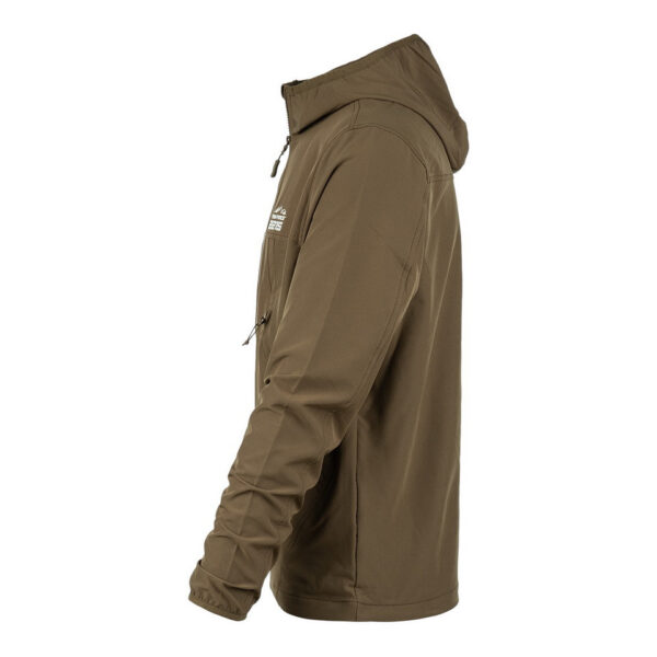 129875 112 03 De TF-2215 Softshell Trail Jacket is een must-have voor iedereen met een actieve levensstijl en een liefde voor het buitenleven. Of je nu gaat wandelen, reizen, fietsen of gewoon geniet van de natuur, deze softshell jas biedt de perfecte combinatie van comfort, duurzaamheid en functionaliteit. Kenmerken: <ul> <li>Kwalitatieve SAB ritssluiting: De jas is voorzien van een hoogwaardige ritssluiting voor duurzaamheid en soepele werking.</li> <li>Capuchon met elastische sluiting: De verstelbare capuchon biedt bescherming tegen de elementen en kan strakker worden getrokken voor extra warmte en comfort.</li> <li>Elastische mouwsluitingen: Houd wind en regen buiten met elastische mouwsluitingen die perfect aansluiten op je polsen.</li> <li>Twee steekzakken met ritssluiting: Handige zakken om je handen warm te houden en om kleine benodigdheden veilig op te bergen.</li> <li>Verstelbaar koord aan de onderzijde: Pas de pasvorm van de jas aan naar wens en houd koude lucht buiten.</li> <li>Binnenzak: Een extra zak aan de binnenkant van de jas voor het veilig opbergen van waardevolle spullen.</li> <li>Gaatjes onder de oksel: Deze openingen zorgen voor ademend vermogen, zodat je comfortabel kunt blijven, zelfs tijdens intensieve activiteiten.</li> </ul> De ademende en waterdichte buitenlaag van de jas beschermt je tegen onverwachte weersomstandigheden en houdt je droog, zelfs in een regenbui. Het is de ideale metgezel voor buitenactiviteiten in alle seizoenen. Kortom, de TF-2215 Softshell Trail Jacket is ontworpen voor avonturiers die graag genieten van de schoonheid van de natuur, zonder concessies te doen aan comfort en bescherming. Kies voor kwaliteit en functionaliteit met deze softshell jas.