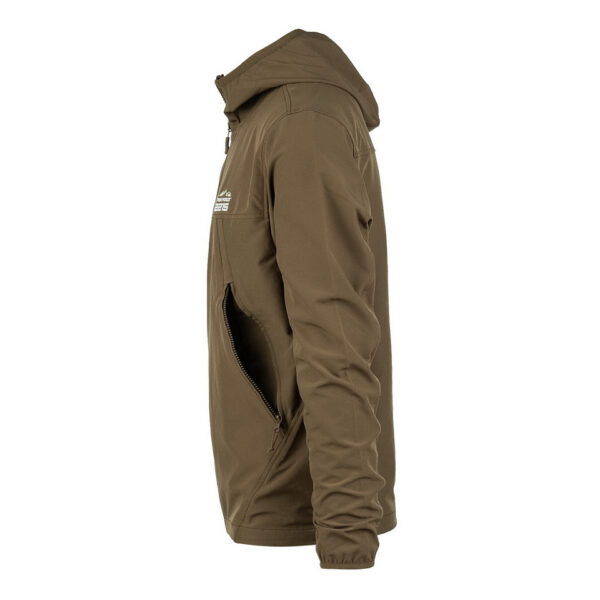 129875 112 08 De TF-2215 Softshell Trail Jacket is een must-have voor iedereen met een actieve levensstijl en een liefde voor het buitenleven. Of je nu gaat wandelen, reizen, fietsen of gewoon geniet van de natuur, deze softshell jas biedt de perfecte combinatie van comfort, duurzaamheid en functionaliteit. Kenmerken: <ul> <li>Kwalitatieve SAB ritssluiting: De jas is voorzien van een hoogwaardige ritssluiting voor duurzaamheid en soepele werking.</li> <li>Capuchon met elastische sluiting: De verstelbare capuchon biedt bescherming tegen de elementen en kan strakker worden getrokken voor extra warmte en comfort.</li> <li>Elastische mouwsluitingen: Houd wind en regen buiten met elastische mouwsluitingen die perfect aansluiten op je polsen.</li> <li>Twee steekzakken met ritssluiting: Handige zakken om je handen warm te houden en om kleine benodigdheden veilig op te bergen.</li> <li>Verstelbaar koord aan de onderzijde: Pas de pasvorm van de jas aan naar wens en houd koude lucht buiten.</li> <li>Binnenzak: Een extra zak aan de binnenkant van de jas voor het veilig opbergen van waardevolle spullen.</li> <li>Gaatjes onder de oksel: Deze openingen zorgen voor ademend vermogen, zodat je comfortabel kunt blijven, zelfs tijdens intensieve activiteiten.</li> </ul> De ademende en waterdichte buitenlaag van de jas beschermt je tegen onverwachte weersomstandigheden en houdt je droog, zelfs in een regenbui. Het is de ideale metgezel voor buitenactiviteiten in alle seizoenen. Kortom, de TF-2215 Softshell Trail Jacket is ontworpen voor avonturiers die graag genieten van de schoonheid van de natuur, zonder concessies te doen aan comfort en bescherming. Kies voor kwaliteit en functionaliteit met deze softshell jas.